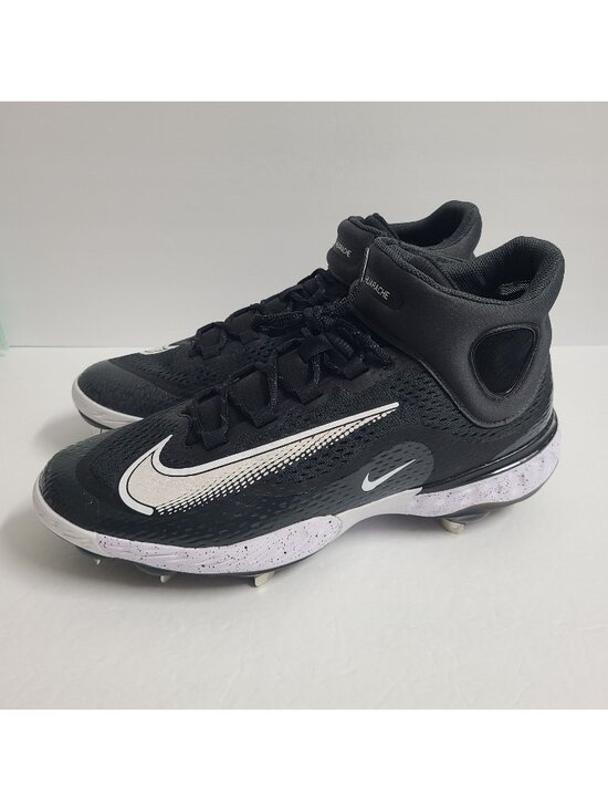 NEW Nike Alpha Huarache Elite 4 Mid Baseball Cleats DJ6520-003 Size 14 Black